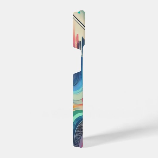 "Levendige Abstracte Gradient Art" iPhone Hoesje (Rechterkant)