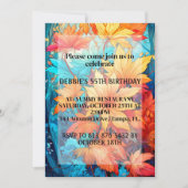 Levendige Abstracte herfst verlaat design verjaard Kaart (Voorkant)