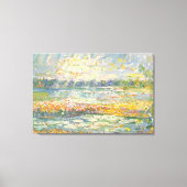 Levendige Abstracte impressionist van het kustland Canvas Afdruk (Voorkant)