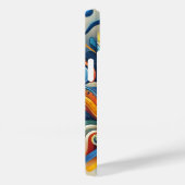 Levendige Abstracte iPhone Case (Achterkant / Rechts)
