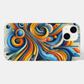 Levendige Abstracte iPhone Case (Achterkant (horizontaal))