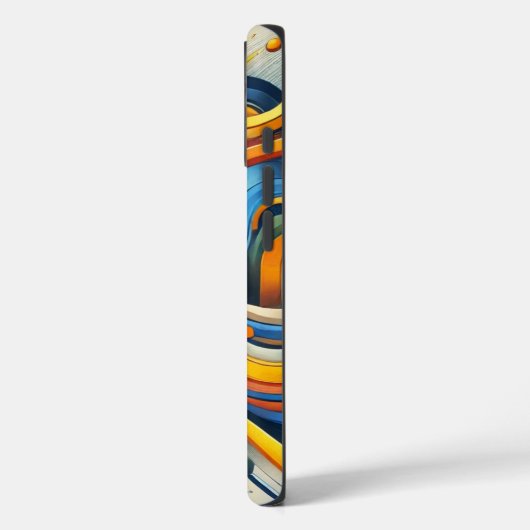 Levendige Abstracte iPhone Case (Achterkant / Links)