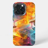 Levendige Abstracte iPhone Case Hoesje (Achterkant)