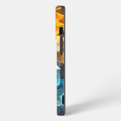 Levendige Abstracte iPhone Case Hoesje (Linkerkant)