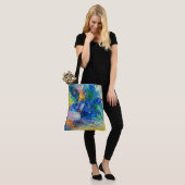 Levendige Abstracte Kat Kunstprint Tote Bag (Op model)