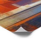 Levendige Abstracte Kat Muur Kunst Print (Hoek)