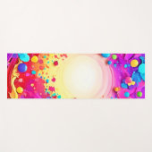 Levendige Abstracte Kleur Explosie Kunst Yogamat (Voorkant (horizontaal))