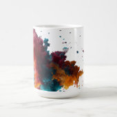 Levendige Abstracte kleur Splash Mok (Midden)