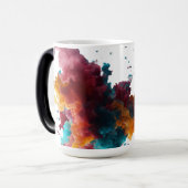 Levendige Abstracte kleur Splash Mok (Voorkant links)