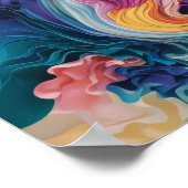 Levendige Abstracte kleuren: laat je creativiteit Poster (Hoek)