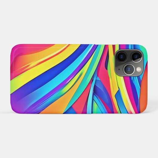 Levendige Abstracte kleurengolfkunst Case-Mate iPhone Case (Achterkant (horizontaal))