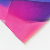 Levendige Abstracte kleurengolfkunst Fleece Deken (Hoek)