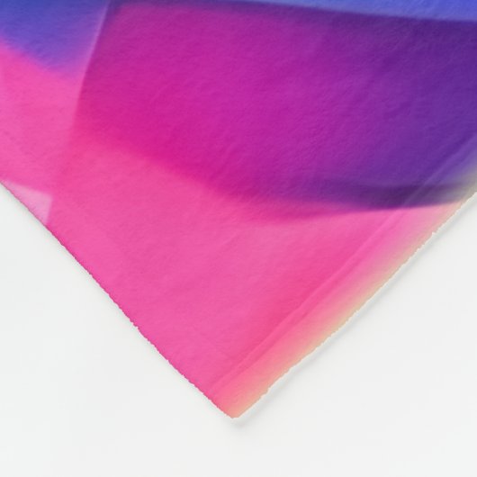 Levendige Abstracte kleurengolfkunst Fleece Deken (Hoek)