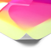 Levendige Abstracte kleurengolfkunst Poster (Hoek)