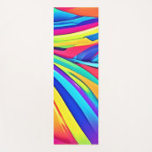 Levendige Abstracte kleurengolfkunst Yogamat (Voorkant)