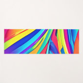 Levendige Abstracte kleurengolfkunst Yogamat (Voorkant (horizontaal))