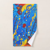 Levendige Abstracte kleurenillustraties Bad Handdoek (Handdoek)