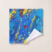 Levendige Abstracte kleurenillustraties Bad Handdoek (Wasdoekje)