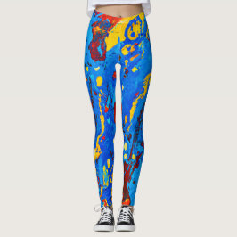 Levendige Abstracte kleurenillustraties Leggings