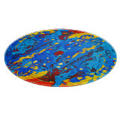 Levendige Abstracte kleurenillustraties Snijplank (Hoek)