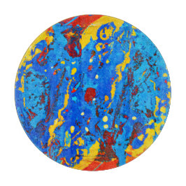 Levendige Abstracte kleurenillustraties Snijplank