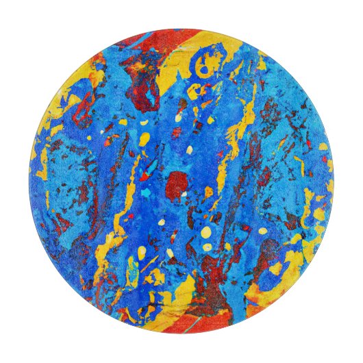 Levendige Abstracte kleurenillustraties Snijplank (Voorkant)