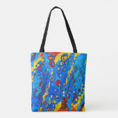 Levendige Abstracte kleurenillustraties Tote Bag (Achterkant)
