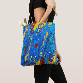Levendige Abstracte kleurenillustraties Tote Bag