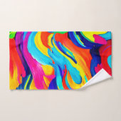 Levendige Abstracte kleurstroom Bad Handdoek (Handdoek)