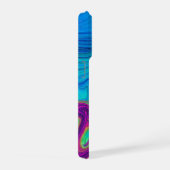 Levendige Abstracte Kleurwerveling | Neon Vloeibar iPhone Hoesje (Rechterkant)