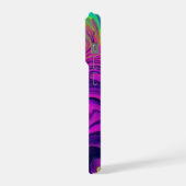 Levendige Abstracte Kleurwerveling | Neon Vloeibar iPhone Hoesje (Linkerkant)