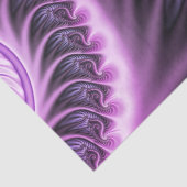Levendige abstracte koele roze paarse fractale kun tissuepapier (Detail)