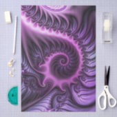 Levendige abstracte koele roze paarse fractale kun tissuepapier (Craft)