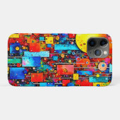 Levendige Abstracte Kosmische Stads Kunst Case-Mate iPhone Case (Achterkant (horizontaal))