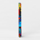 Levendige Abstracte Kosmische Stads Kunst Case-Mate iPhone Case (Achterkant/links)