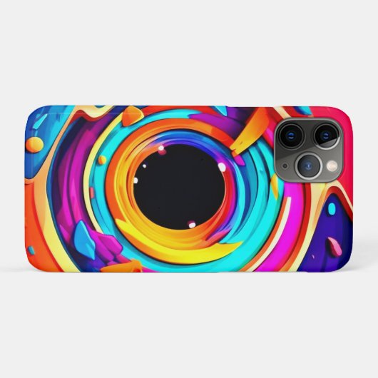 Levendige Abstracte kosmische vortexkunst Case-Mate iPhone Case (Achterkant (horizontaal))