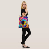 Levendige Abstracte kosmische vortexkunst Tote Bag (Op model)