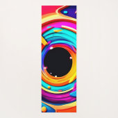 Levendige Abstracte kosmische vortexkunst Yogamat (Achterkant)