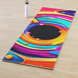 Levendige Abstracte kosmische vortexkunst Yogamat