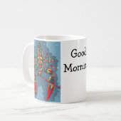 Levendige Abstracte Kreeftmok Koffiemok (Voorkant links)