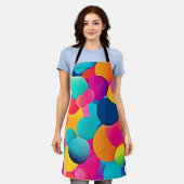 Levendige Abstracte kringen Schort (Gedragen)