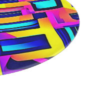 Levendige Abstracte kunst: energie ontketend Snijplank (Hoek)