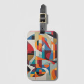 Levendige Abstracte kunst - expressief en kleurrij Bagagelabel (Voorkant (verticaal))