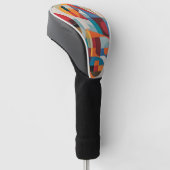 Levendige Abstracte kunst - expressief en kleurrij Golfheadcover (Schuin)