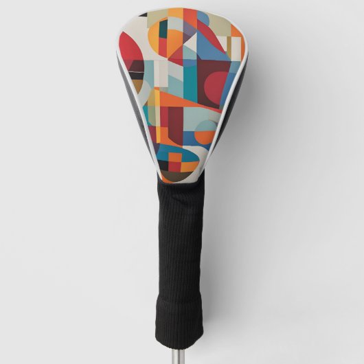 Levendige Abstracte kunst - expressief en kleurrij Golfheadcover (Voorkant)