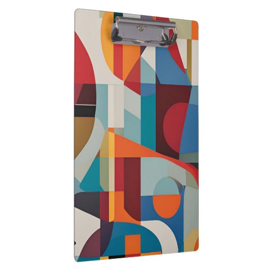 Levendige Abstracte kunst - expressief en kleurrij Klembord (Rechts)