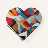 Levendige Abstracte kunst - expressief en kleurrij Notitieboek (Voorkant)