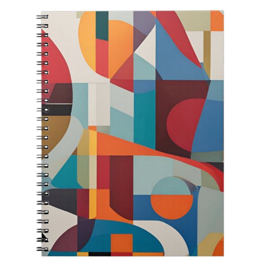Levendige Abstracte kunst - expressief en kleurrij Notitieboek (Voorkant)
