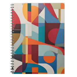 Levendige Abstracte kunst - expressief en kleurrij Notitieboek