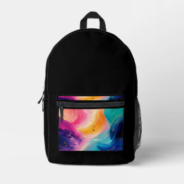 Levendige Abstracte Kunst Rugzak Ontwerp voor kind